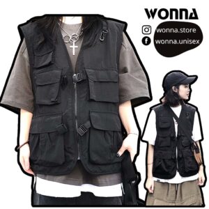 Áo gilê túi hộp TACTICAL GILE nam nữ đen ngầu cá tính Hàn bigsize  kiểu phao form rộng hot street darkswear menswear M20