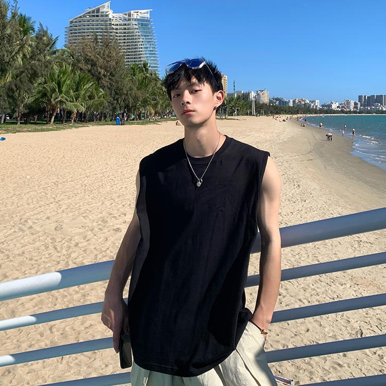 Hot 2025 | Áo Thun Tanktop Mùa Hè Form Rộng Áo Ba Lỗ Quảng Châu Cao Cấp | Không tay | Unisex - Hình ảnh 7