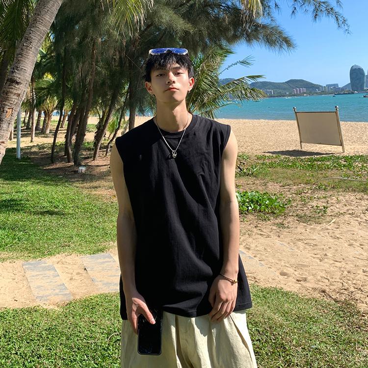 Hot 2025 | Áo Thun Tanktop Mùa Hè Form Rộng Áo Ba Lỗ Quảng Châu Cao Cấp | Không tay | Unisex - Hình ảnh 5