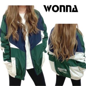 Áo Khoác Bóng Chày Phối Màu Cá Tính Cho Nam Nữ Áo Khoác Gió Dù Bomber